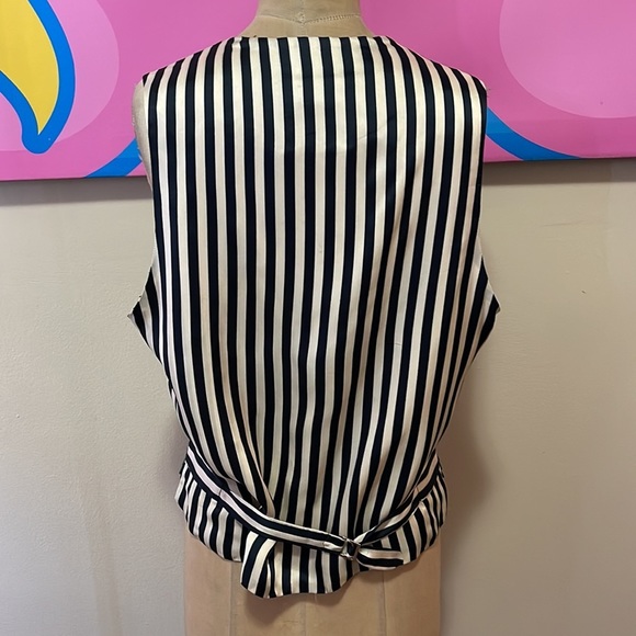 Moschino Cheap Chic Men's Rainbow Striped Shoe String Vest - Picture 7 of 14